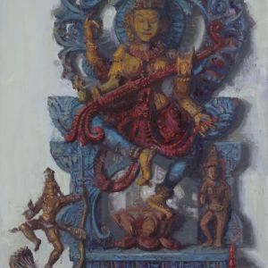 Saraswati-Goddess-of-Music-and-Art-32x16-3000